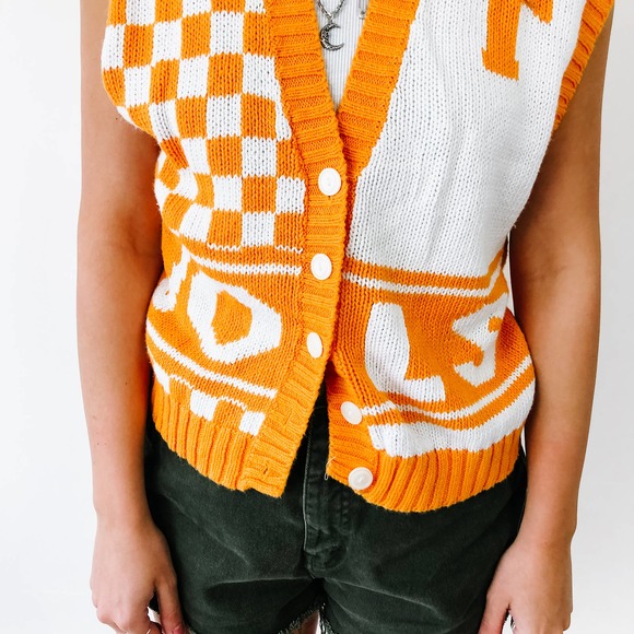 Vintage University Of Tennessee Orange Vest - Picture 6 of 10